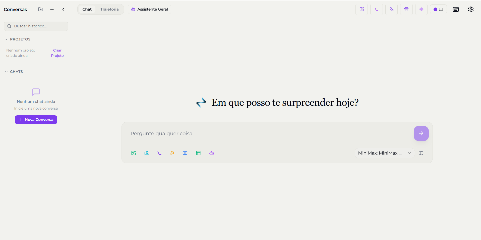 NeoChat Desktop — Modo Usuário com interface limpa