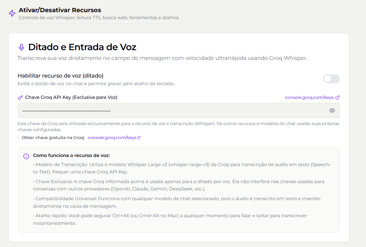 Ditado por Voz