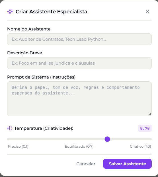 Assistentes Especialistas